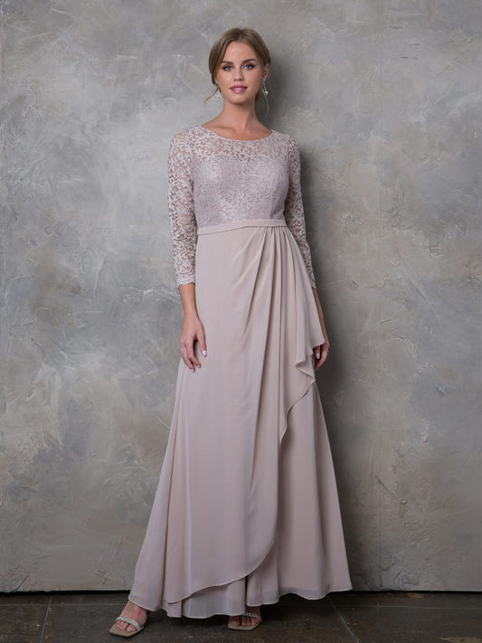 Mother of the Bride Dresses Long Mother of the Bride Lace Formal Dress Cocoa