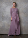 Mother of the Bride Dresses Long Mother of the Bride Lace Formal Dress Mauve