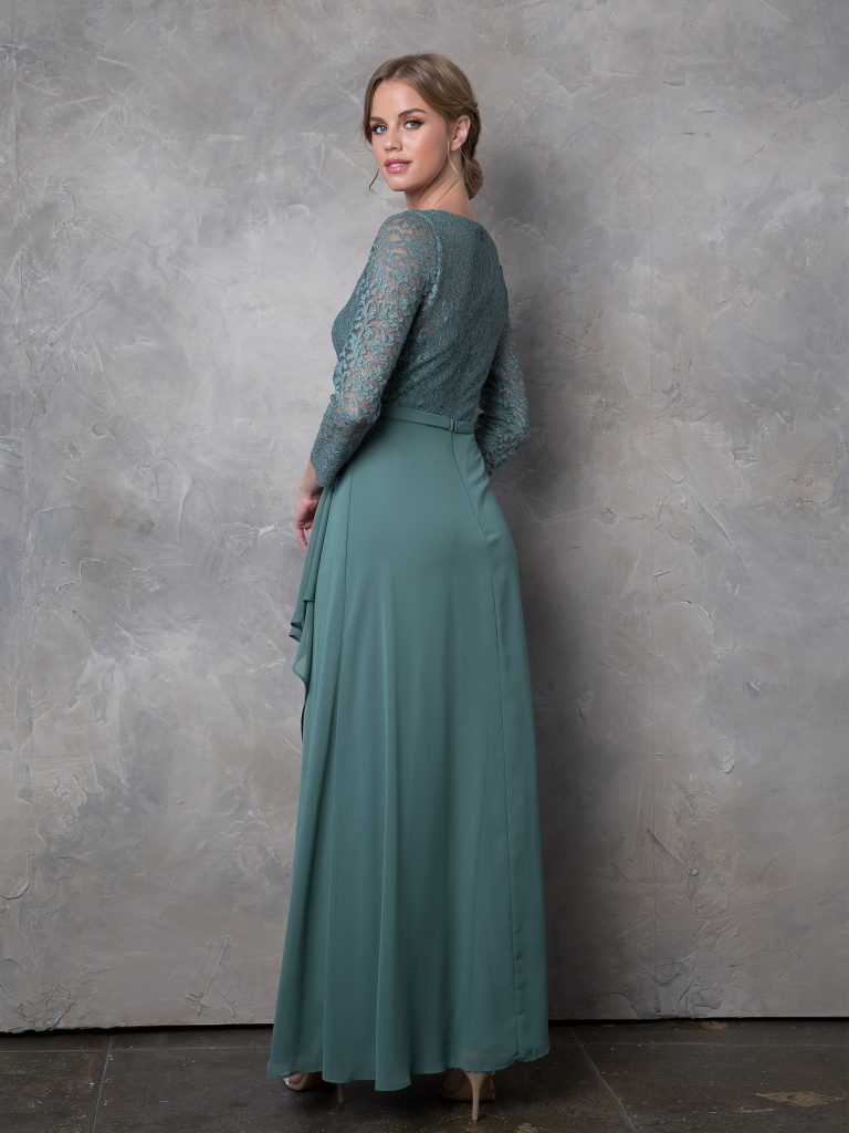 Mother of the Bride Dresses Long Mother of the Bride Lace Formal Dress Eucalyptus
