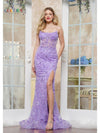 Prom Dresses Formal Long Fitted Prom Dress  Lavender