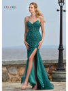 Prom Dresses Floral Formal Long Prom Dress Deep Green