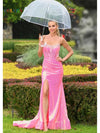 Prom Dresses Long Formal Fitted Evening Prom Dress Hot Pink
