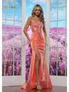Prom Dresses Long Formal Fitted Evening Prom Dress Orange