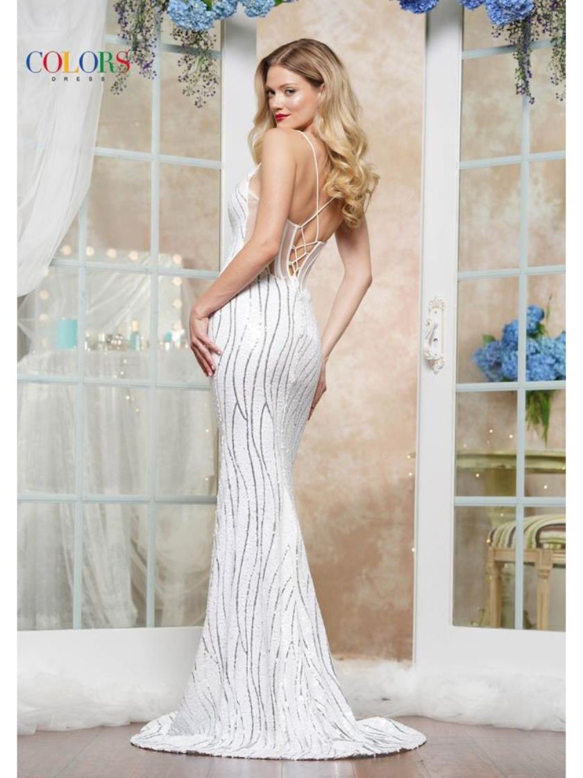 Prom Dresses Formal Fitted Long Evening Dress White