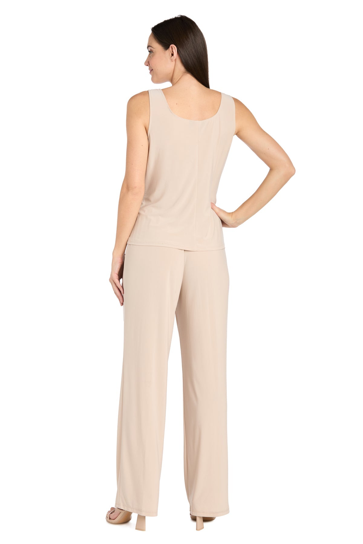 Pant Suit Long Formal Sequin Jacket Pant Suit Gold