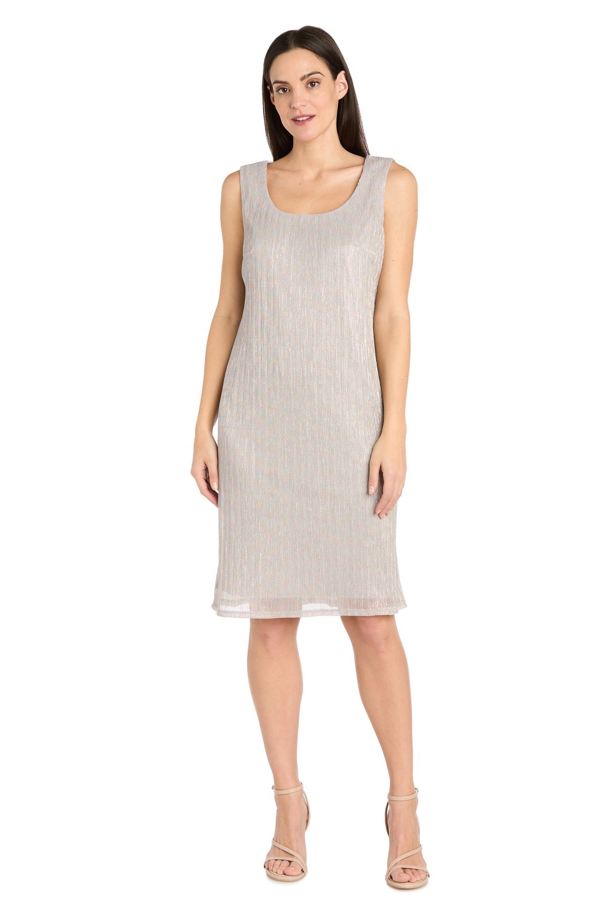 Mother of the Bride Dresses Short Mother of the Bride Metallic Jacket Dress Champagne