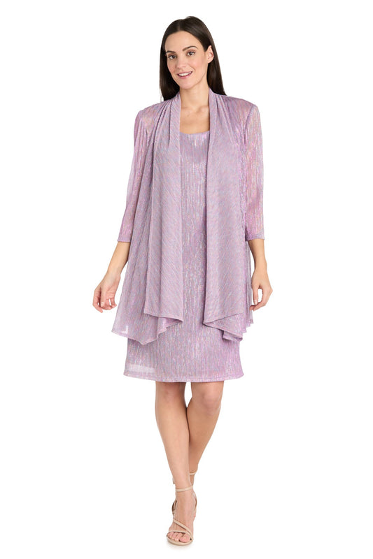 Mother of the Bride Dresses Short Mother of the Bride Metallic Jacket Dress Magnolia