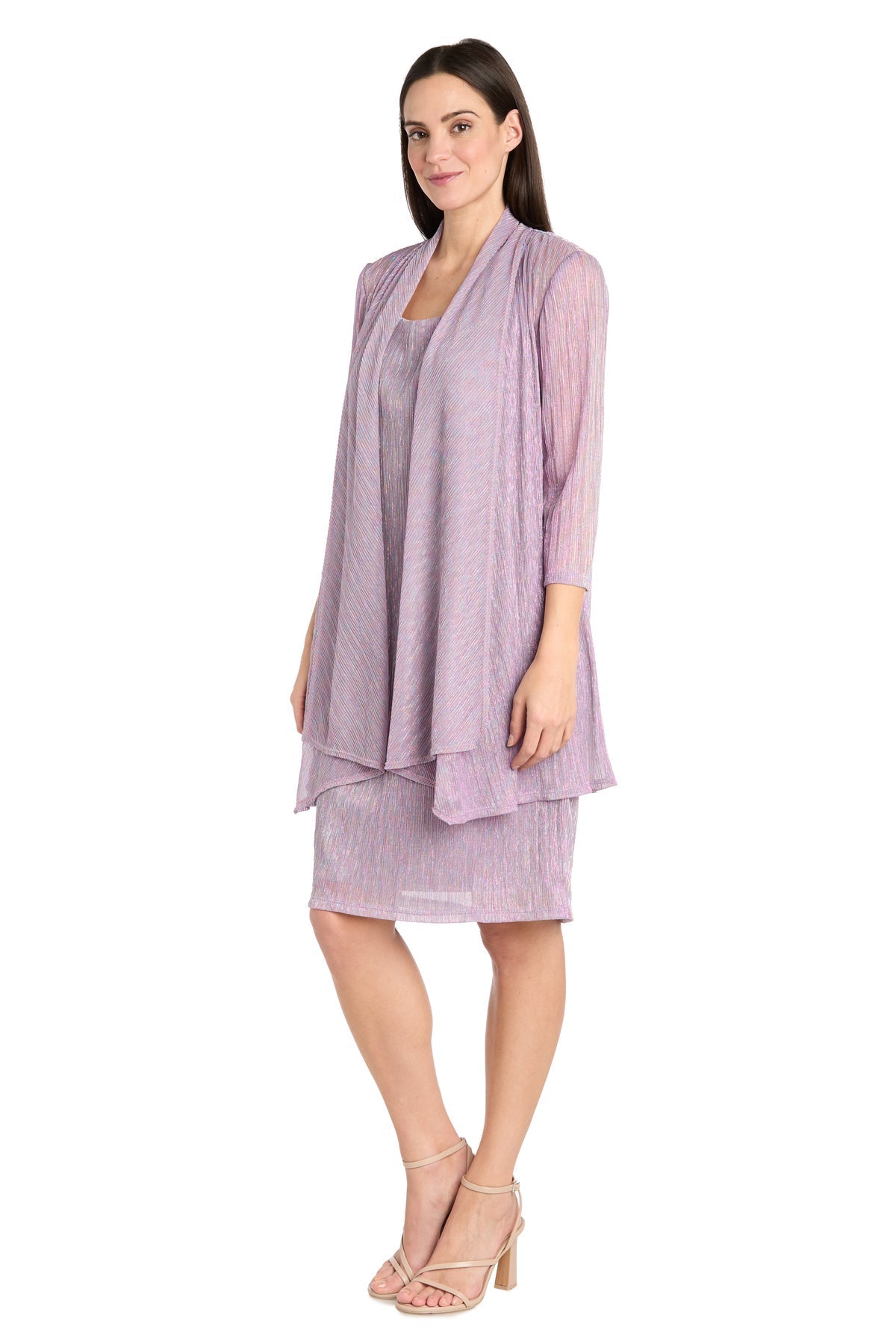 Mother of the Bride Dresses Short Mother of the Bride Metallic Jacket Dress Magnolia