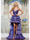 Prom Dresses Ruffle Long Formal Evening Prom Dress Royal Purple