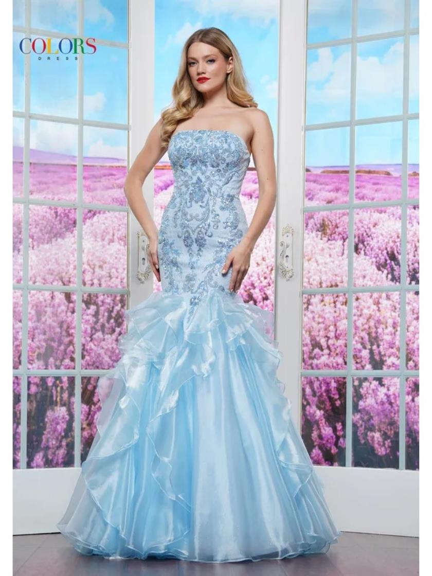 Prom Dresses Long Formal Beaded Mermaid Prom Dress Blue