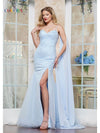 Prom Dresses Formal Fitted Long Evening Prom Dress Light Blue