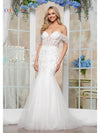 Prom Dresses Long Fitted Formal Beaded Prom Dress Off White
