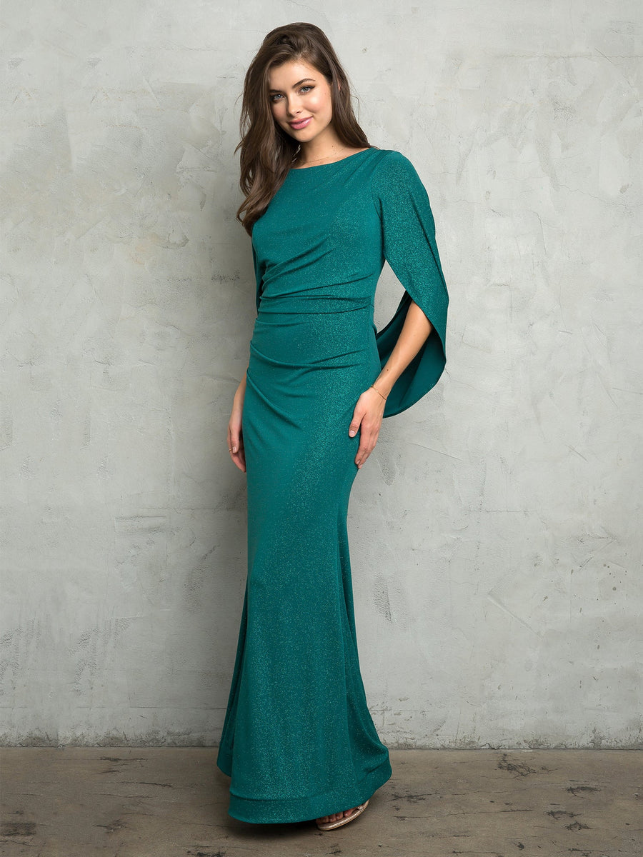 Mother of the Bride Dresses Long Formal Glitter Mother of The Bride Dress Hunter Green