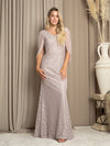 Mother of the Bride Dresses Formal Long Lace Mother of the Bride Dress Cocoa