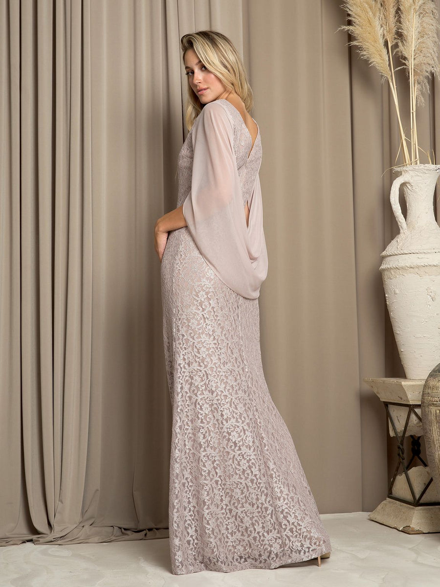 Mother of the Bride Dresses Formal Long Lace Mother of the Bride Dress Cocoa