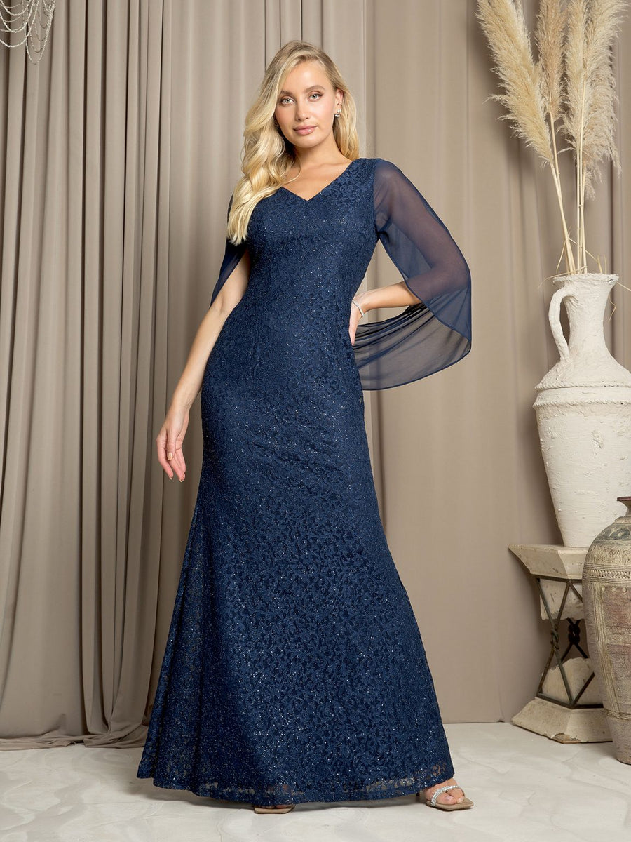 Mother of the Bride Dresses Formal Long Lace Mother of the Bride Dress Navy