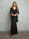 Mother of the Bride Dresses Glitter Long Mother of the Bride Dress Black