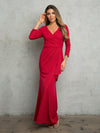 Mother of the Bride Dresses Glitter Long Mother of the Bride Dress Red