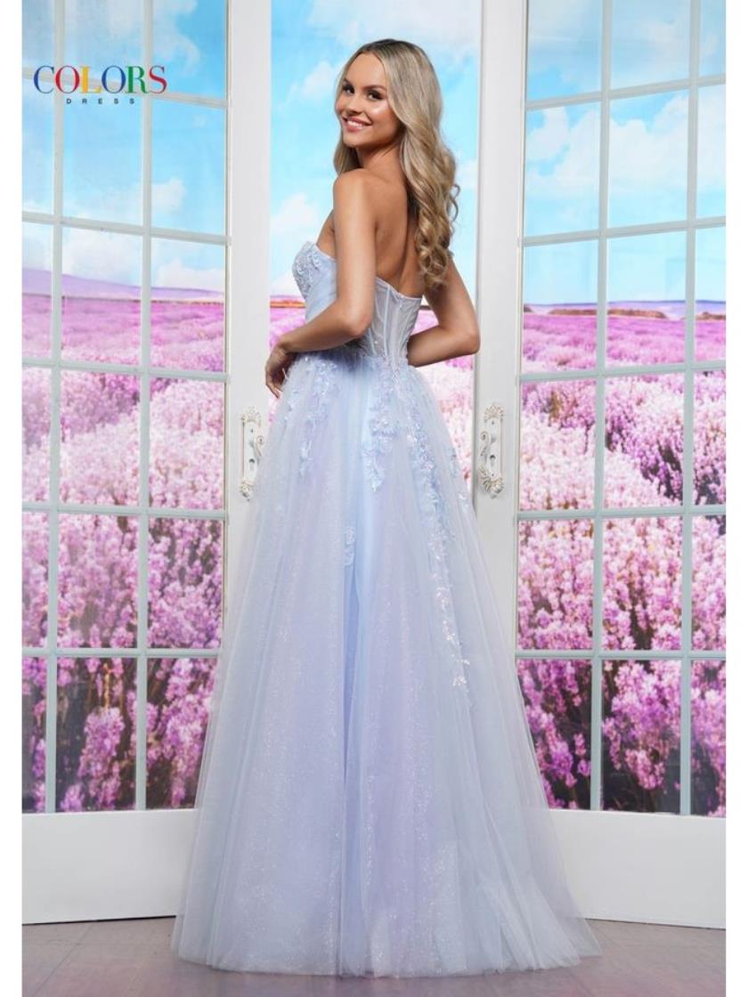 Prom Dresses Long Formal Beaded Ball Gown Prom Dress Blue