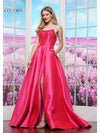 Prom Dresses Formal Ball Gown Long Evening Prom Dress Hot Pink