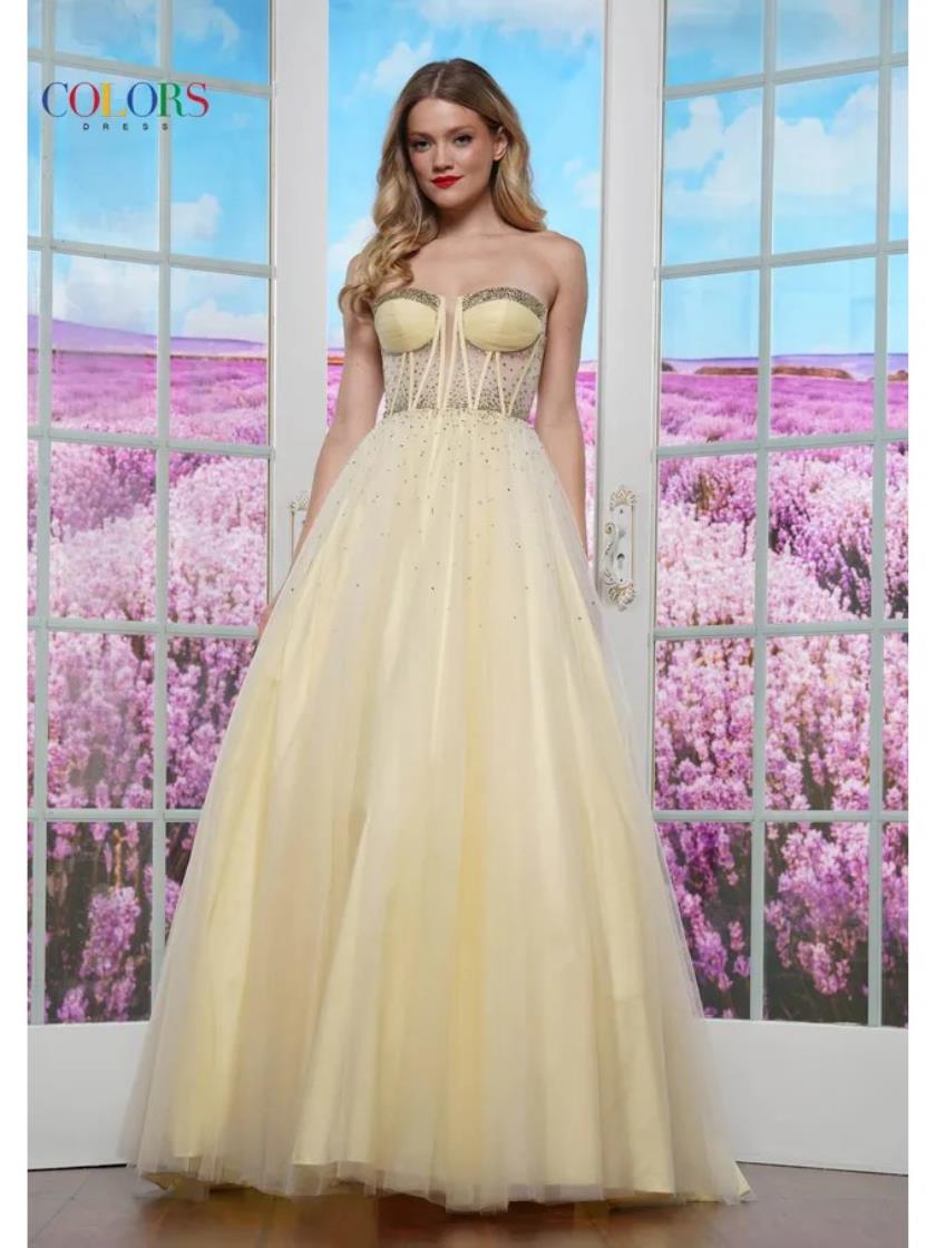 Prom Dresses Long Fitted Formal Prom Dress Light Yellow