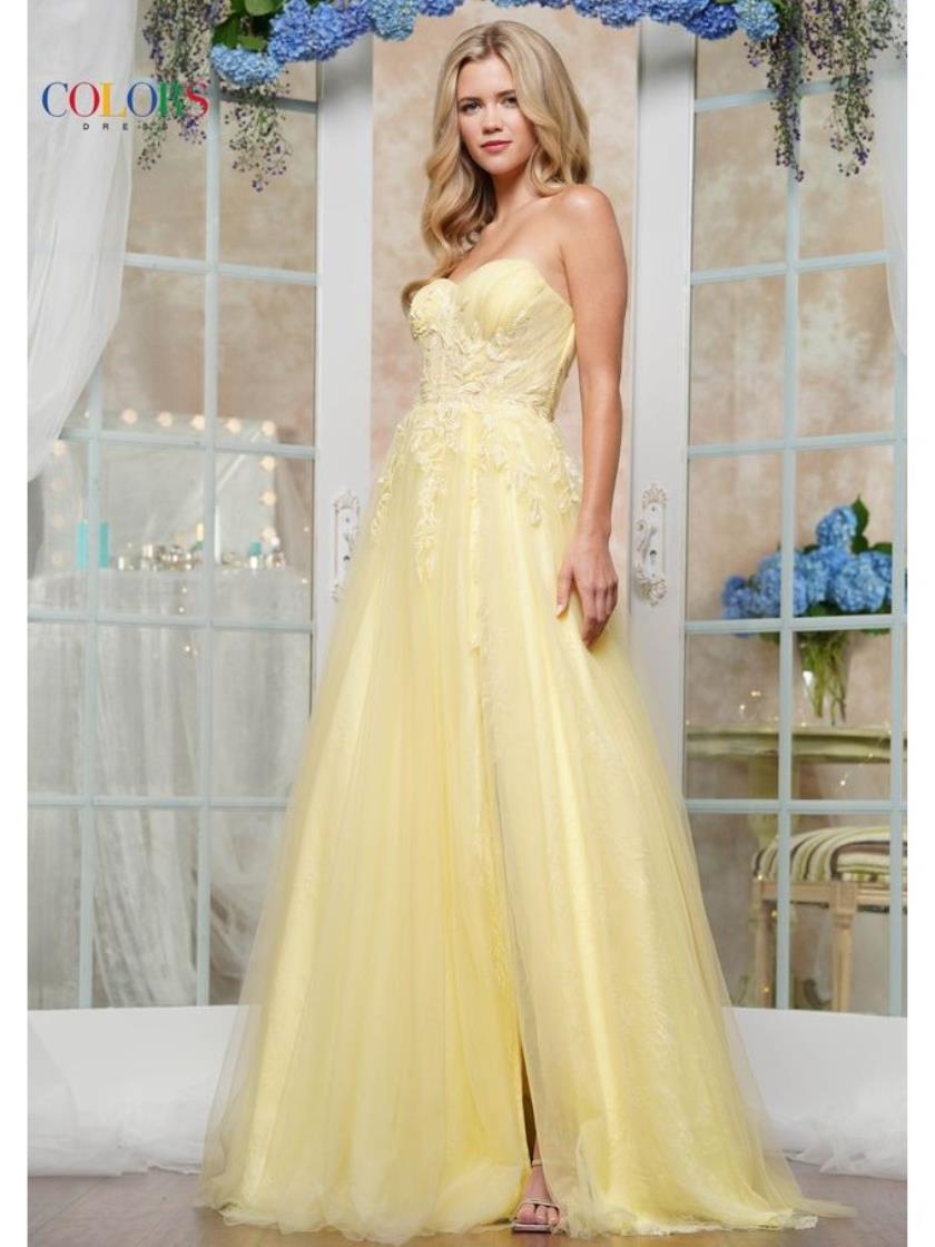 Prom Dresses Long Ball Gown Formal Prom Dress Yellow