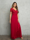 Mother of the Bride Dresses Sequin Long Lace Mother of the Bride Dress Red