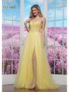 Prom Dresses Formal Ball Gown Long Prom Dress Yellow