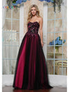 Prom Dresses Ball Gown Long Formal Prom Dress Black Hot Pink
