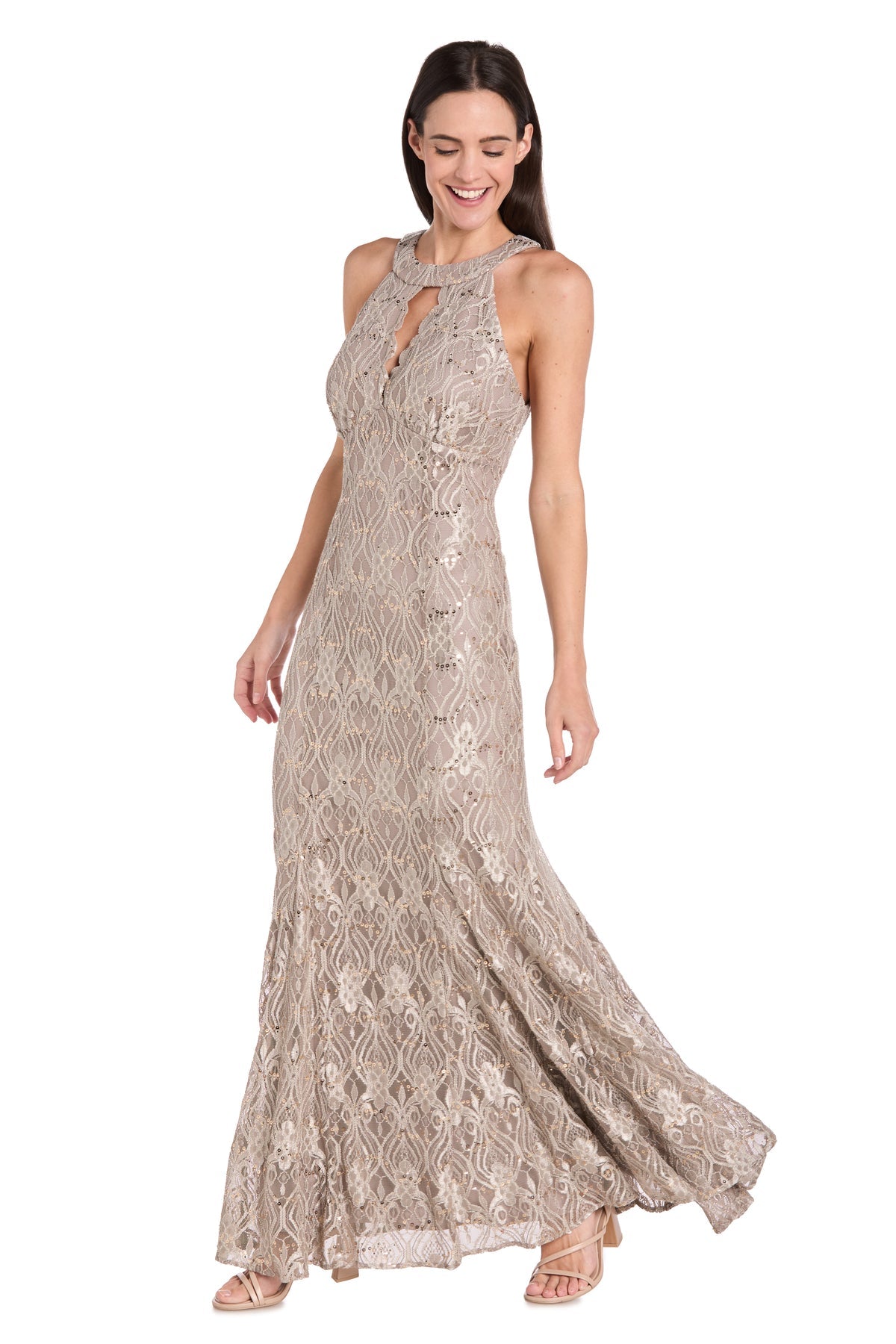 Formal Dresses Fitted Long Formal Evening Dress Champagne