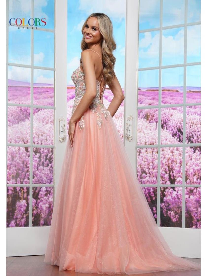Prom Dresses Long Formal Floral Top Prom Dress Orange