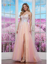 Prom Dresses Long Formal Tone Line Skirt Prom Dress Pink