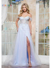 Prom Dresses Fitted Long Formal Evening Prom Dress  Blue Lilac