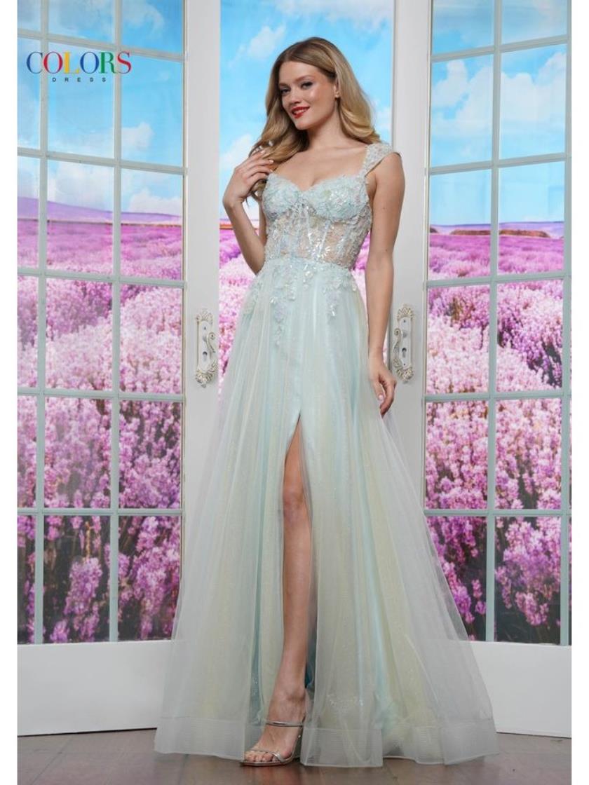 Prom Dresses Fitted Long Formal Evening Prom Dress  Mint Yellow