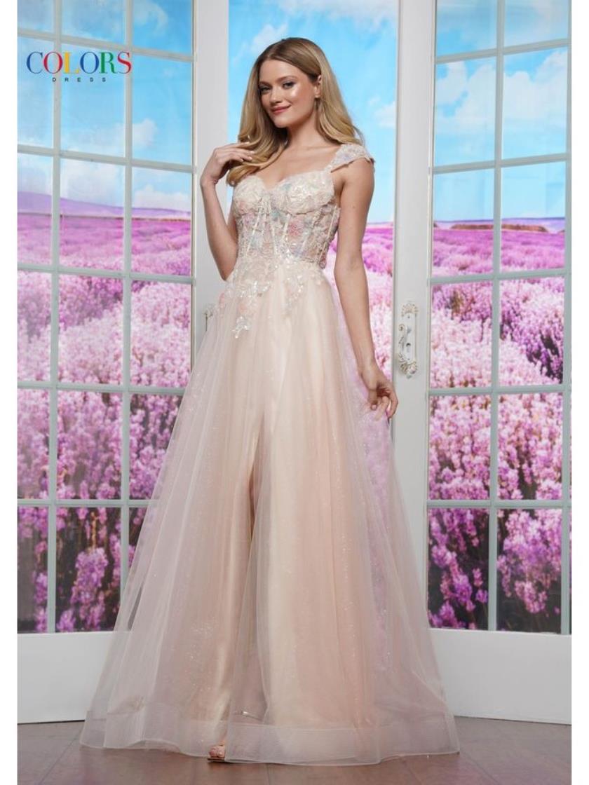Prom Dresses Fitted Long Formal Evening Prom Dress  Peach Yellow