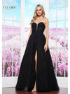 Prom Dresses Long Ball Gown Fitted Formal Prom Dress Black