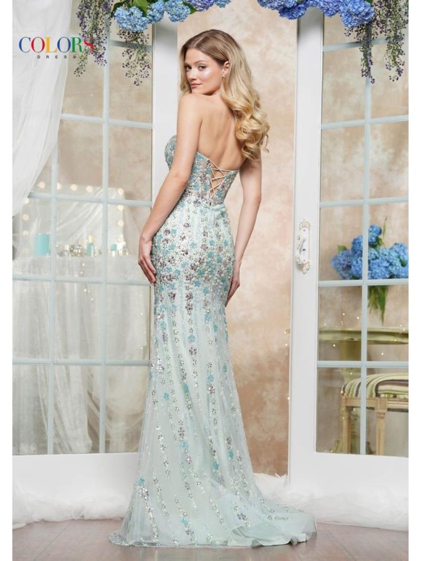 Prom Dresses Formal Flare Fitted Long Prom Dress Tiffany Blue