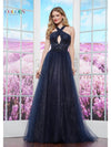 Prom Dresses Formal Crossed Ball Gown Long Prom Dress Navy