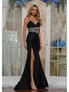 Prom Dresses Long Beaded Fitted Formal Evening Prom Dress Black