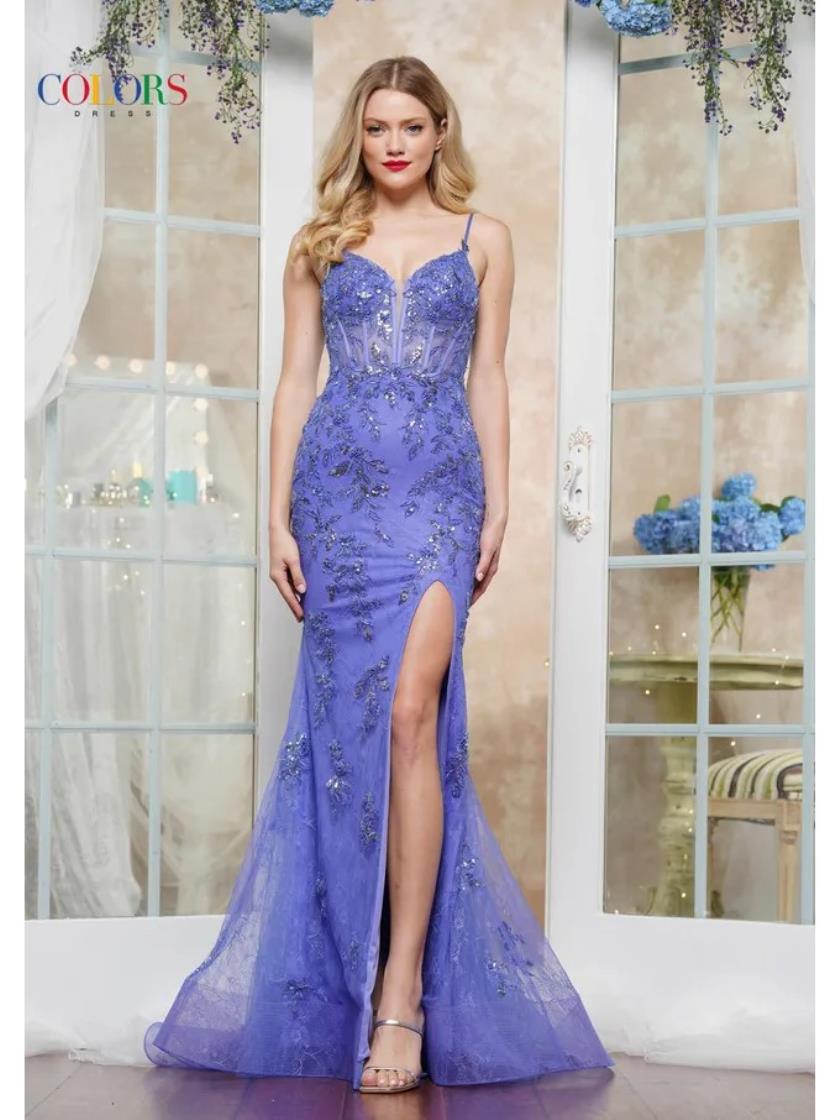 Prom Dresses Formal Long Slit Fitted Evening Prom Dress Iris