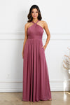 Formal Dresses Long Formal A Line Bridesmaid Dress Desert Rose