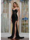 Prom Dresses Fitted Formal Flare Corcet Long Prom Dress Black