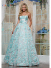 Prom Dresses Long Top Ball Gown Formal Prom Dress Aqua