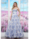 Prom Dresses Long Top Ball Gown Formal Prom Dress Slate Blue
