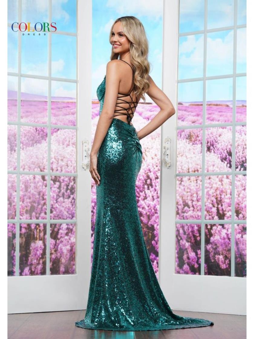 Prom Dresses Long Formal Slit Fitted Prom Dress Deep Green