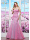 Prom Dresses Formal Fitted Long Evening Prom Dress Hot Pink