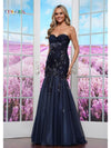 Prom Dresses Formal Fitted Long Evening Prom Dress Navy
