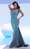 Prom Dresses Fitted Formal Long Evening Prom Dress Light Blue