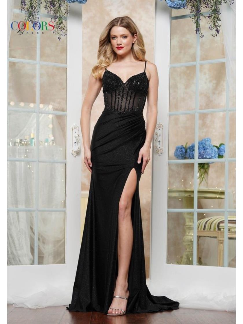 Prom Dresses Formal Long Fitted Prom Dress Black