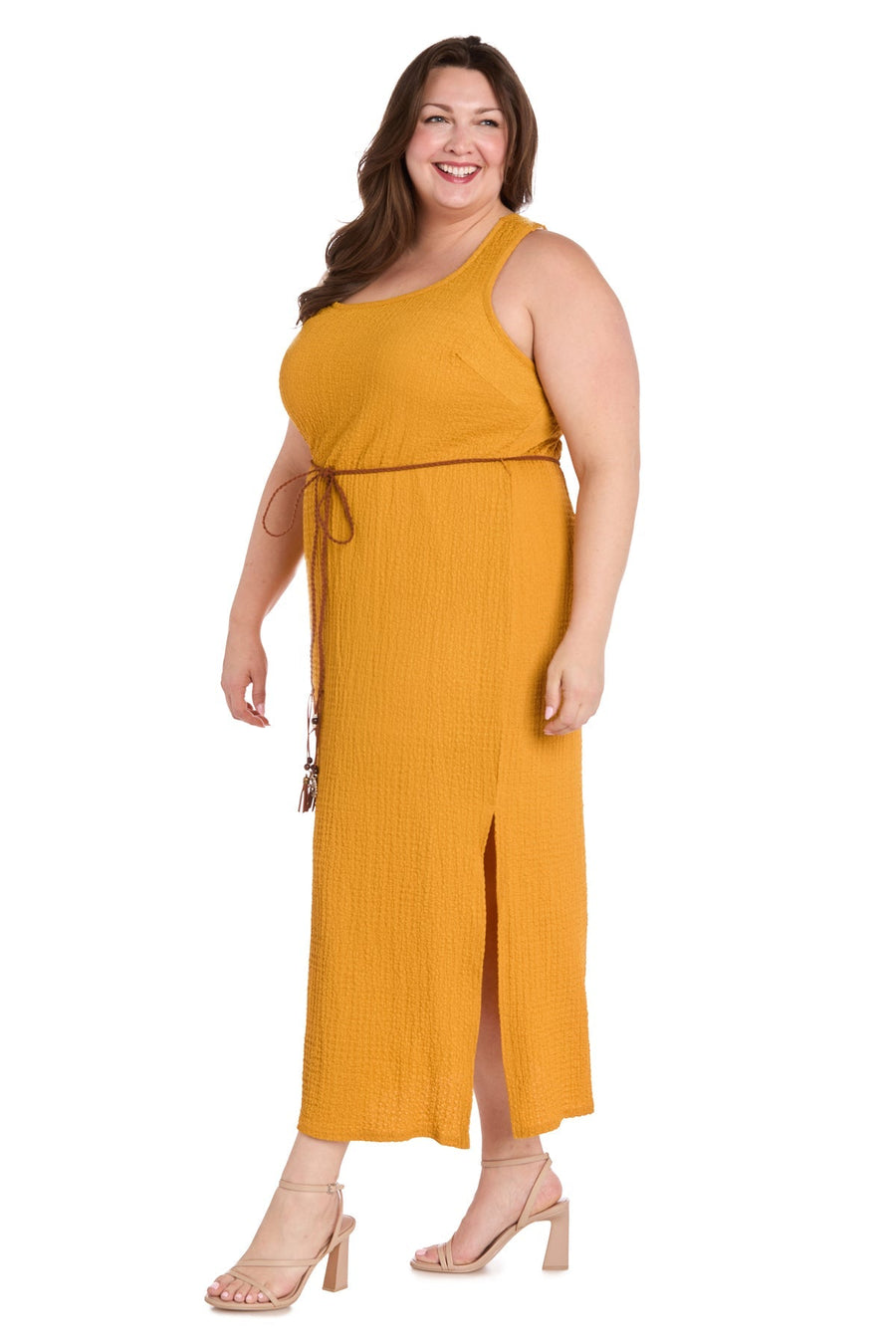 Formal Dresses Beaded Plus Size Long Formal Dress Ochre